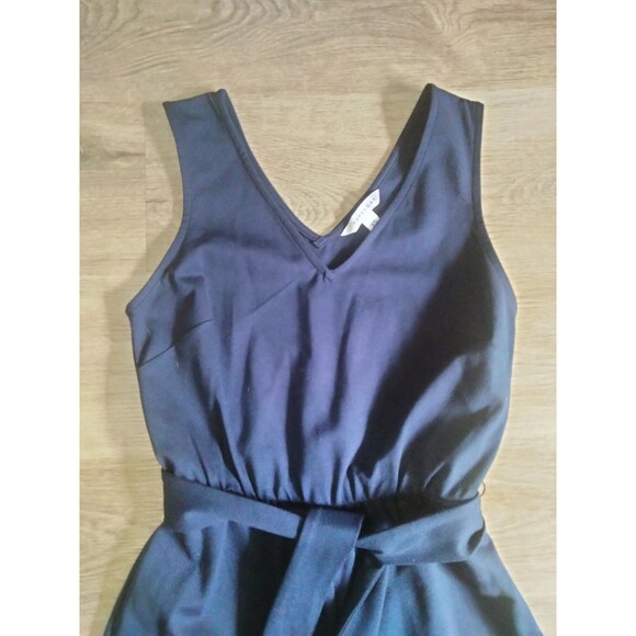 New Womens Jumpsuit X-Small Navy Straight Leg Rayon Sleeveless - Picture 4 of 8